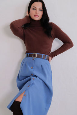 Юбка на пуговицах длины миди - Martichelli фото 63