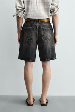 BERMUDA DENIM RELAXED FIT / Gris oscuro