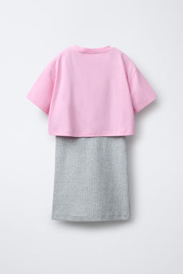 COMBINED RIBBED DRESS - Zara фото 3