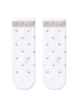 Цена за 2 пары. Носки Короткие CONTE Носки с воздушным ботом и люрексом CLASSIC белый - Conte elegant фото 2