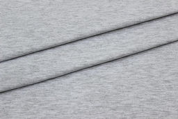 Футер 2-х нит. петля цв.Св.серый меланж, ш.1.9м, Пенье, хл-94%, лайкра-6%, 240гр/м.кв - Купава фото 6