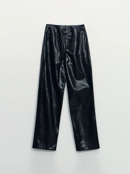 Прямые брюки из искусственной кожи / Zarina