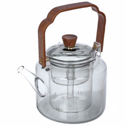 Чайник заварочный стеклянный 1000мл "Хай-Тек" с двойным ситом