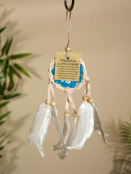 Ловец снов, 7×30 см, бело-голубой