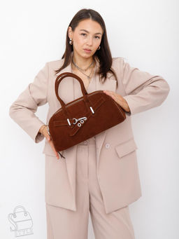 Сумка женская кожаная 91177MSS brown Velina Fabbiano-Safenta