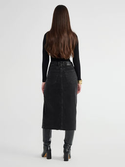 CONTE CON-685 Юбка джинсовая женская washed black - Conte elegant фото 3