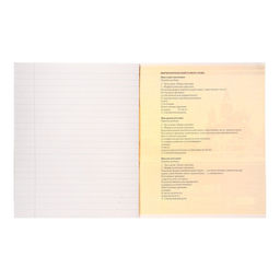 Тетрадь предметная Металл, 48 листов в линейку Русский язык со справочным материалом, обложка мелованный картон, блок №2, белизна 75% (серые листы) - Calligrata фото 3