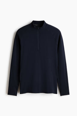 Muscle Fit Zip top sports top with DryMove