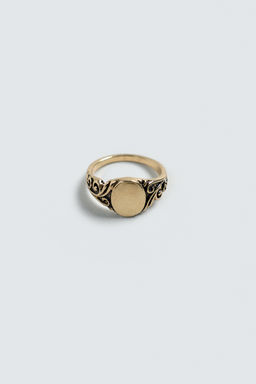 ANILLO SELLO GRABADOS / Oro - Zara фото 5