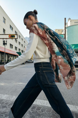 FLORAL PRINT SCARF - Zara фото 2