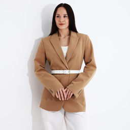 Ремень женский, ширина 2,8 см, винт, пряжка металл, цвет белый - Simaland фото 3