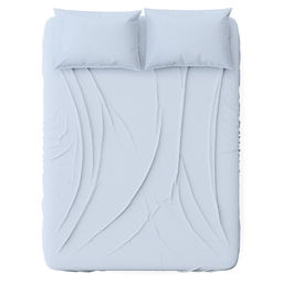 Простыня 1,5 спальная на резинке "Родник" 120х200см, свесы 27см, перкаль 115г/м2, хлопок 100%, упаковка "классическая" ПВХ 28х41см, "Домашняя мода" (Россия)