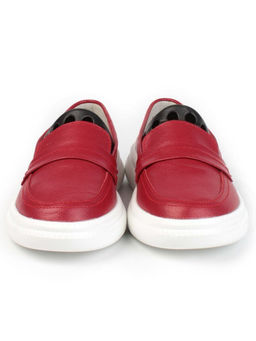 03-ZL-8501 DK. RED Полуботинки женские (натуральная кожа)