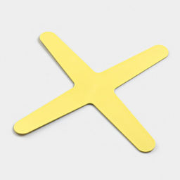 Бумеранг четырехлопастной, 30 х 30 см, моно, желтый - Simaland фото 3