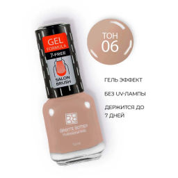 Brigitte Bottier Лак д/ногтей GEL FORMULA тон 06 кремово-розовый 12мл BB-GF06