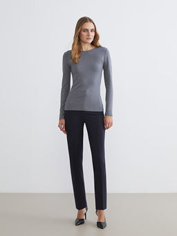 Bisiklet Yaka Ta?l? Kad?n Ti??rt