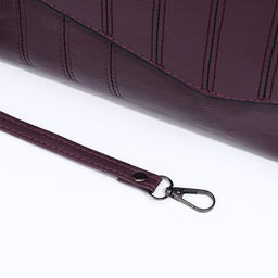 Сумка-клатч на магните, длинный ремень, цвет фиолетовый - Simaland фото 6