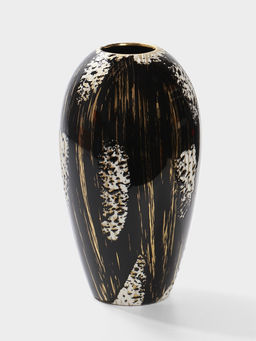Ваза настольная керамика "Васко" классик, 23х12 см, чёрный