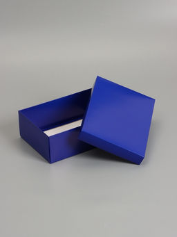 Цена за 5 шт. Коробка складная, крышка-дно, синяя, 24 х 17 х 8 см