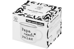 Кружка 400 мл 13*9,5*8,8 см "Papa needs relax"
