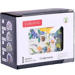 60152 Салфетница на стол 9,5х4,4х7,1см Лесные ягоды с лимонами доломит LR (х60) - Mayer&boch фото 3