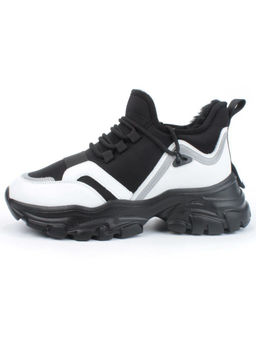 05-P96-1Z BLACK Кроссовки женские зимние (натуральная кожа, шерсть) - Фабричный китай фото 11