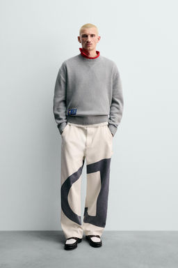 CHAMPION ® X ZARA STRIPED PATCH SWEATER