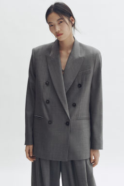 Blazer cruzado de lana - H&m фото 6