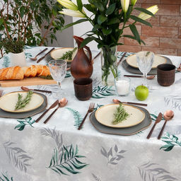 Скатерть Доляна Tropics, 144?220 см, 100% хлопок, 164 г/м?