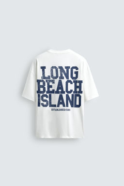 CAMISETA RELAXED FIT ESTAMPADOS LAVADOS / Blanco - Zara фото 9