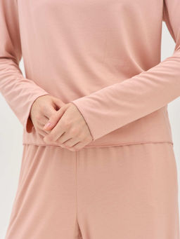 Лонгслив домашний "Персик" женский