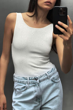 SHIMMERY KNIT BODYSUIT - Zara фото 2