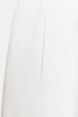 PANTAL?N CINTURA EL?STICA / Blanco - Zara фото 8