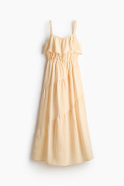 Vestido escalonado con volante
