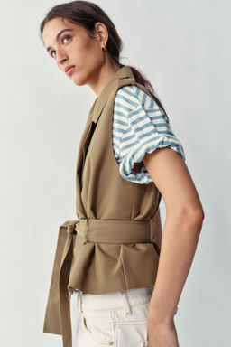 100% LEATHER JACKET WITH EVAS_ HEM - Zara фото 13