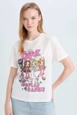 Coool Bratz Regular Fit Bisiklet Yaka Bask?l? K?sa Kollu Tisort