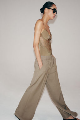 PANTAL?N MINIMAL WIDE LEG ZW COLLECTION / Vis?n - Zara фото 6