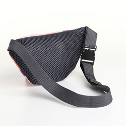 Сумка поясная детская для девочки на молнии, коралловая