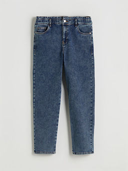 Beli Lastikli Slim Mom Kad?n Jean Pantolon