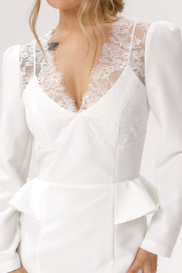 Платье Pirs 6605 молочный