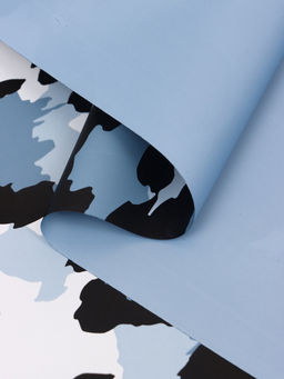 Цена за 20 шт. Пленка для цветов, «Эклер», бело-синий, 57×57 см