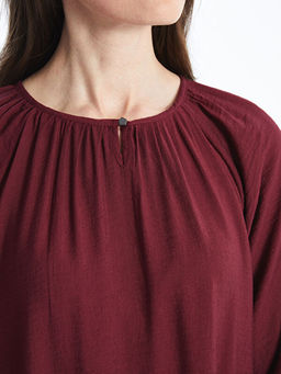 Bisiklet Yaka Elbise