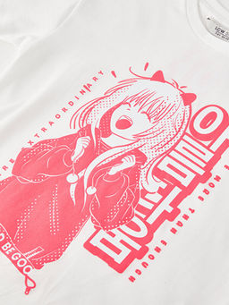 Bisiklet Yaka Bask?l? K?sa Kollu K?z ?ocuk Ti??rt - Waikiki фото 3