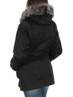 2012 BLACK Куртка зимняя женская с подстежкой (натуральный мех)