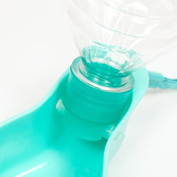 Автопоилка прогулочная с фигурной бутылочкой, 450 мл, бирюзовая - Пижон фото 5