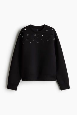Sudadera efecto neopreno con tachuelas - H&m фото 5