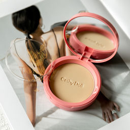 CC-Пудра Компактная Матирующая Speed White SPF40 Pa+++ (24 Средний Беж) CATHY DOLL, 12 гр  фото 19