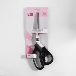 Ножницы закройные, скошенное лезвие, 9", 23.5 см, чёрные