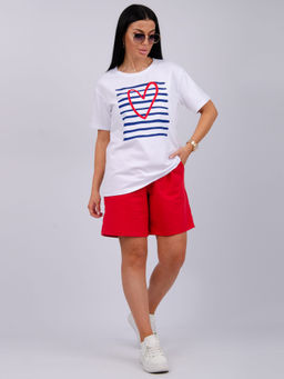 Костюм "Море 3" красный, трикотаж