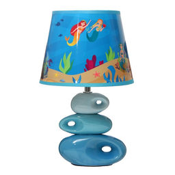 Настольная лампа с абажуром RISALUX «Русалки», Е14, 15 Вт, 25×25×38 см